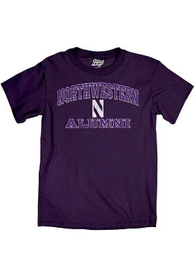 Northwestern Wildcats Purple Alumni Style Short Sleeve T Shirt