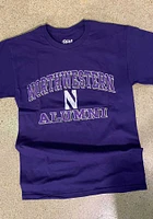 Northwestern Wildcats Purple Alumni Style Short Sleeve T Shirt