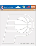 Indiana Pacers 8x8 White Perfect Cut Auto Decal - White