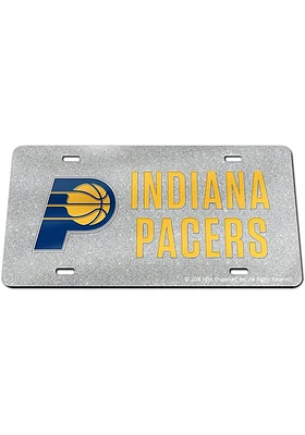 Indiana Pacers Navy Blue Glitter Logo Car Accessory License Plate