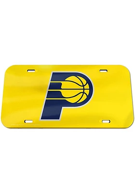 Indiana Pacers Navy Blue Team Color Crystal Mirror Car Accessory License Plate