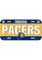Indiana Pacers Navy Blue Team Name Plastic Car Accessory License Plate