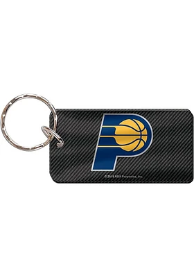 Indiana Pacers Carbon Keychain - Charcoal