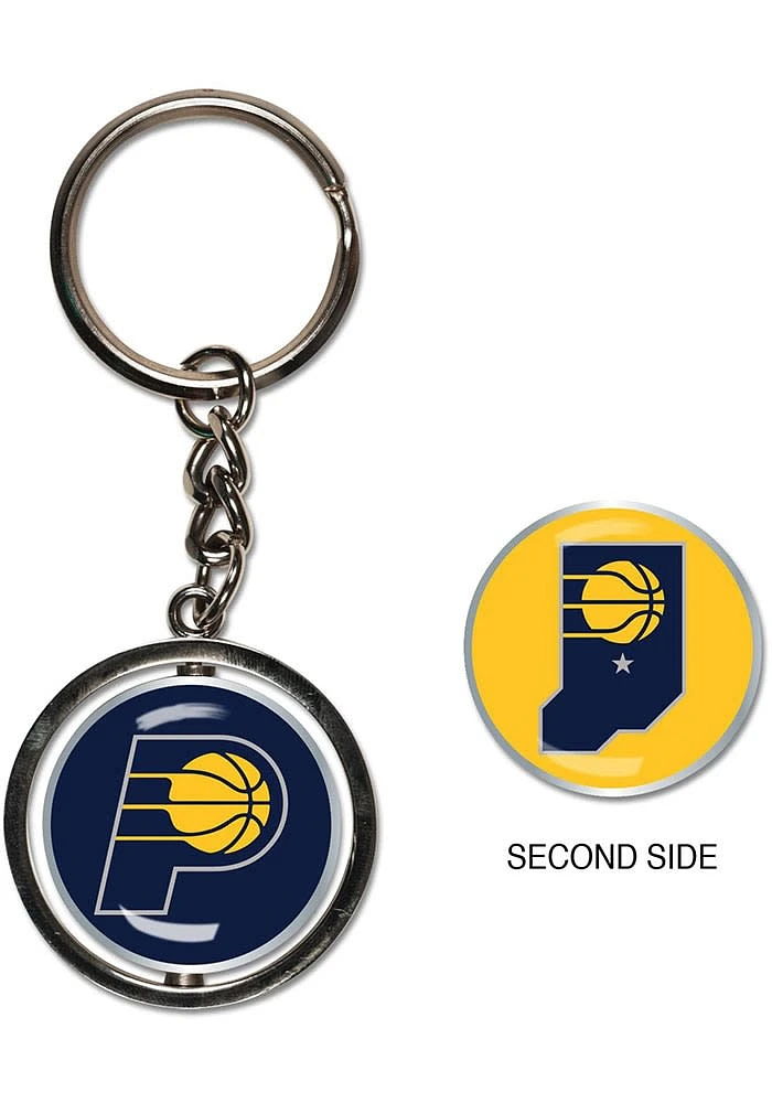 Indiana Pacers Spinner Keychain - Navy Blue
