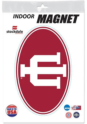 Indiana Hoosiers Trident Car Magnet - Red