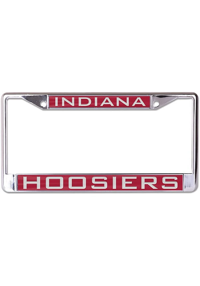 Indiana Hoosiers Metallic License Plate Frame - Red