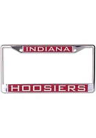Indiana Hoosiers Metallic License Plate Frame - Red