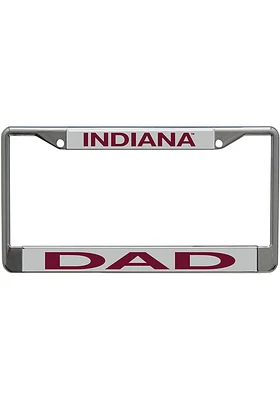 Indiana Hoosiers Dad License Plate Frame - Red