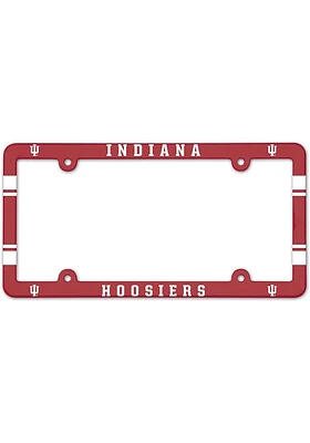Indiana Hoosiers Full Color Plastic License Plate Frame - Red