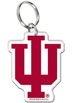Indiana Hoosiers Premium Acrylic Keychain - Red