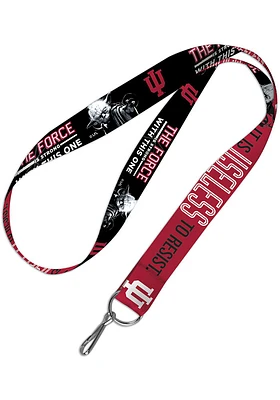 Indiana Hoosiers 1 Star Wars Lanyard - Red