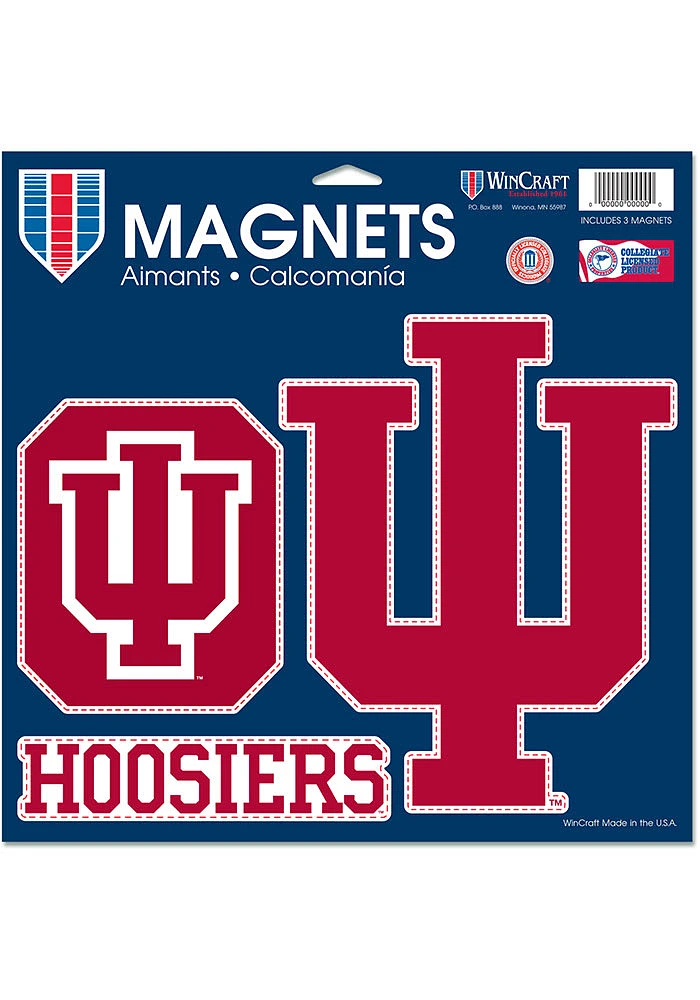 Indiana Hoosiers 3pk Magnet