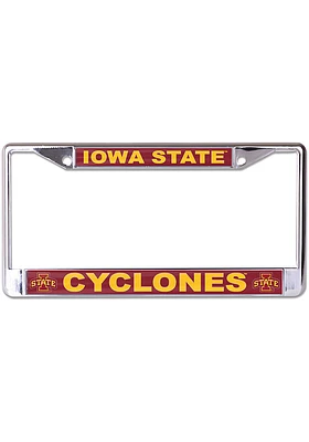 Iowa State Cyclones Silver Acrylic License Plate Frame - Silver