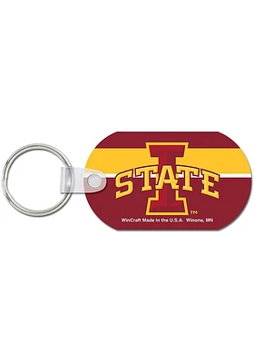 Iowa State Cyclones Aluminum Keychain - Red
