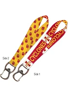 Iowa State Cyclones Bottle Opener Lanyard - Red