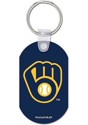 Milwaukee Brewers Aluminum Keychain - Navy Blue