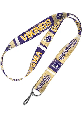 Minnesota Vikings Retro Style Lanyard