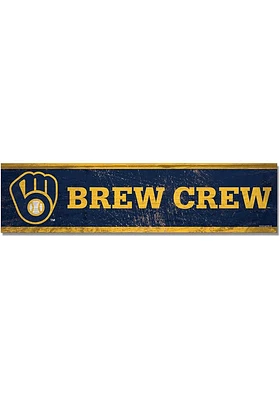 Milwaukee Brewers 1.5x6 Wooden Magnet