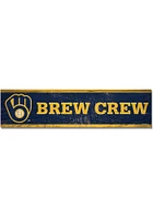 Milwaukee Brewers 1.5x6 Wooden Magnet