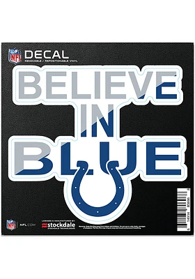 Indianapolis Colts 6x6 Repositionable Expression Logo Auto Decal - Navy Blue