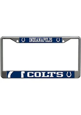 Indianapolis Colts Mega Logo License Plate Frame - Black