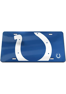 Indianapolis Colts Black Mega Logo Car Accessory License Plate
