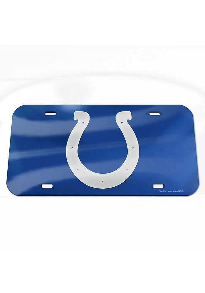 Indianapolis Colts Navy Blue Team Logo Inlaid Car Accessory License Plate