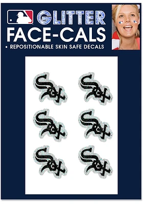 Chicago White Sox 6 Pack Glitter Tattoo