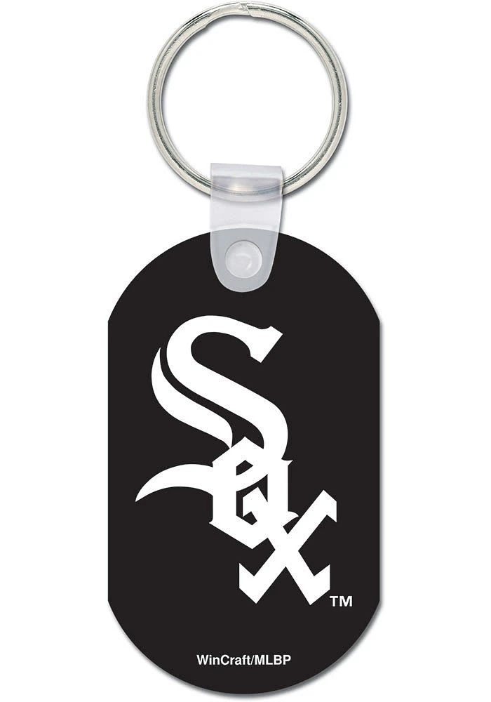 Chicago White Sox Aluminum Keychain - Black