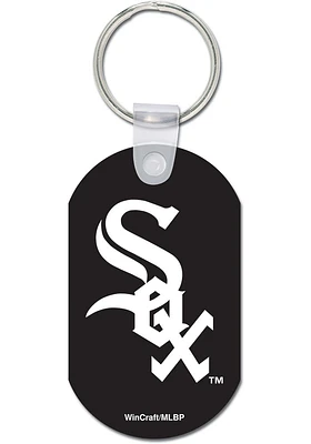 Chicago White Sox Aluminum Keychain - Black
