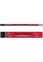 Ball State Cardinals 6 Pack Pencil