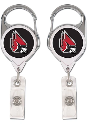 Ball State Cardinals 2 sided Badge Holder