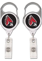 Ball State Cardinals 2 sided Badge Holder
