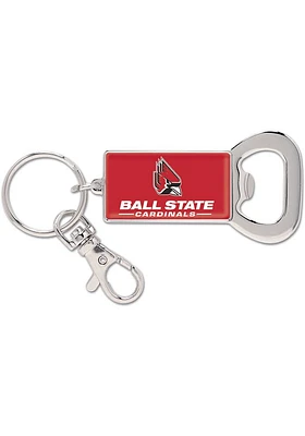 Ball State Cardinals Bottle Opener Keychain