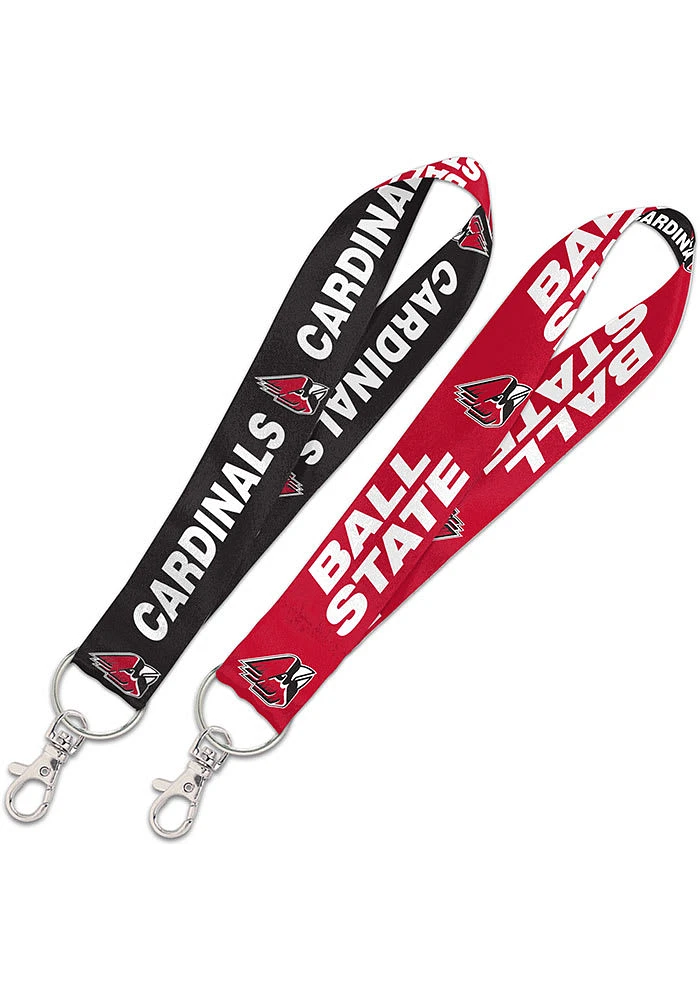 Ball State Cardinals Keystrap Lanyard - Red