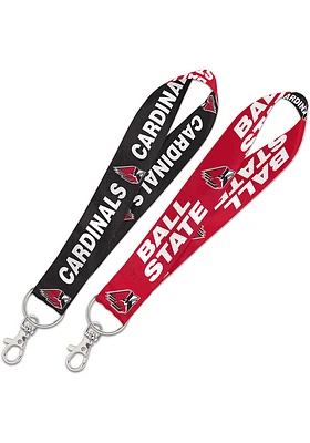 Ball State Cardinals Keystrap Lanyard - Red