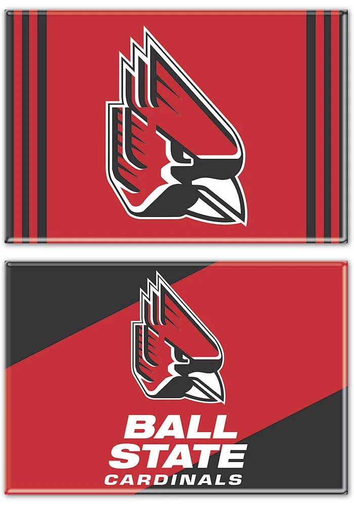 Ball State Cardinals 2 pack Magnet