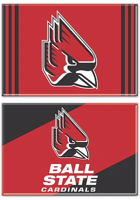 Ball State Cardinals 2 pack Magnet
