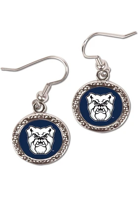 Butler Bulldogs Hammered Dangle Womens Earrings