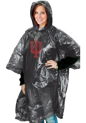 Indiana Hoosiers Team Logo Poncho