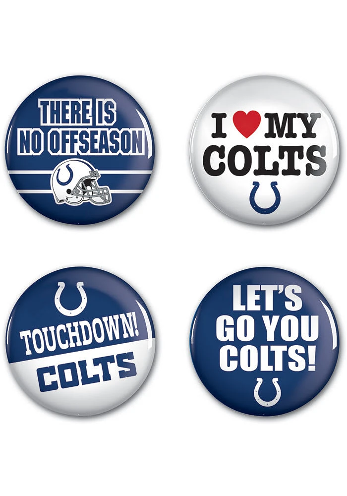 Indianapolis Colts 4 Pack Design Button