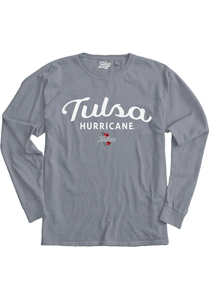 Tulsa Golden Hurricane Womens Grey Flip the Script LS Tee
