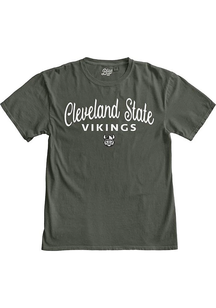 Cleveland State Vikings Womens Green Flip the Script Short Sleeve T-Shirt
