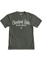 Cleveland State Vikings Womens Green Flip the Script Short Sleeve T-Shirt