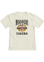 Missouri Tigers Womens Ivory Olive Mickey Short Sleeve T-Shirt