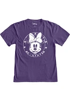 K-State Wildcats Womens Purple Sketch Minnie Short Sleeve T-Shirt