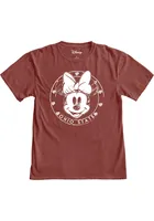 Ohio State Buckeyes Womens Red Sketch Minnie Short Sleeve T-Shirt