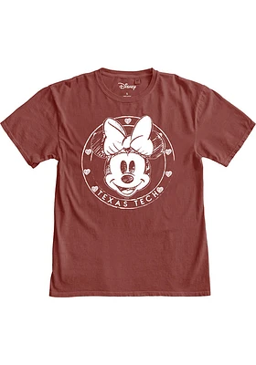 Texas Tech Red Raiders Womens Sketch Minnie Short Sleeve T-Shirt