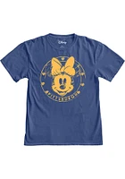 Pitt Panthers Womens Blue Sketch Minnie Short Sleeve T-Shirt