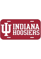 Indiana Hoosiers Maroon Plastic Car Accessory License Plate